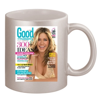 Jennifer Aniston 11oz Metallic Silver Mug