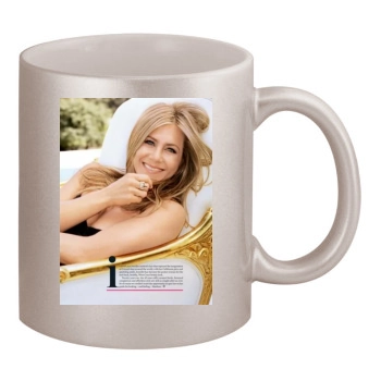 Jennifer Aniston 11oz Metallic Silver Mug