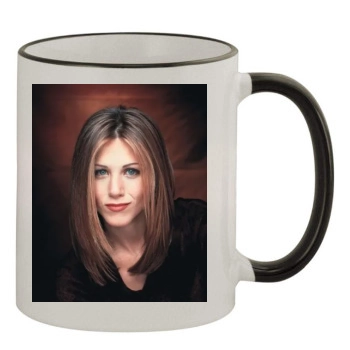 Jennifer Aniston 11oz Colored Rim & Handle Mug