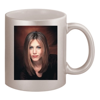 Jennifer Aniston 11oz Metallic Silver Mug