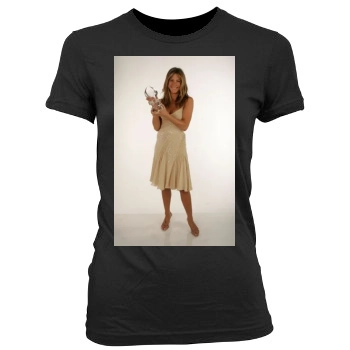 Jennifer Aniston Women's Junior Cut Crewneck T-Shirt