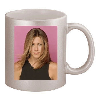 Jennifer Aniston 11oz Metallic Silver Mug