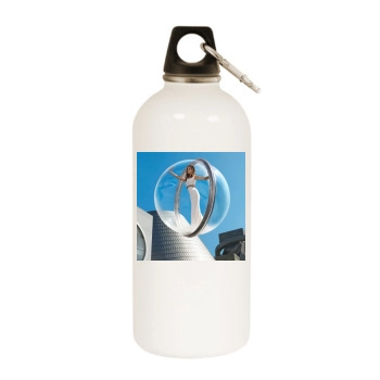 Jennifer Aniston White Water Bottle With Carabiner