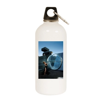 Jennifer Aniston White Water Bottle With Carabiner