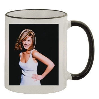 Jennifer Aniston 11oz Colored Rim & Handle Mug