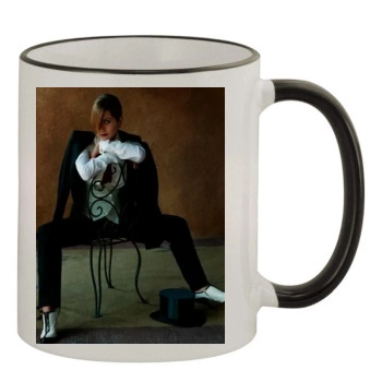 Jennifer Aniston 11oz Colored Rim & Handle Mug