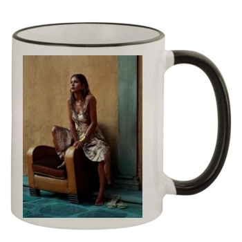 Jennifer Aniston 11oz Colored Rim & Handle Mug