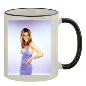 Jennifer Aniston 11oz Colored Rim & Handle Mug