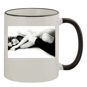 Jennifer Aniston 11oz Colored Rim & Handle Mug