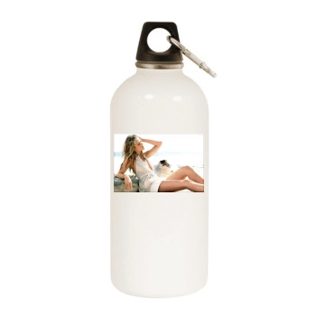 Jennifer Aniston White Water Bottle With Carabiner