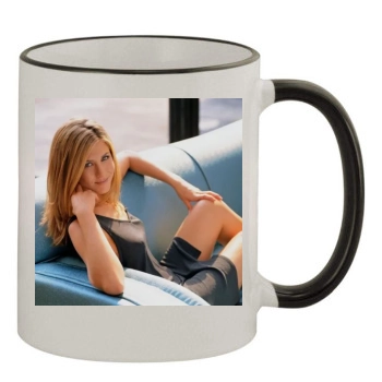 Jennifer Aniston 11oz Colored Rim & Handle Mug