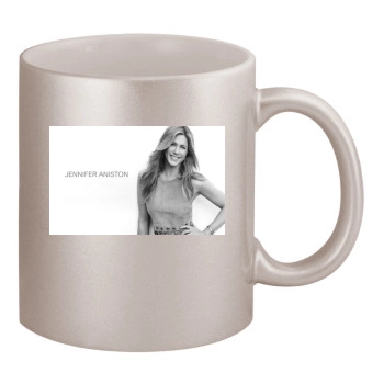 Jennifer Aniston 11oz Metallic Silver Mug