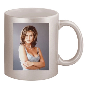 Jennifer Aniston 11oz Metallic Silver Mug