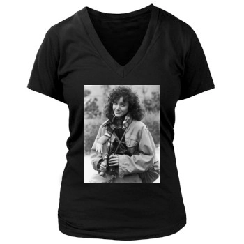 Jennifer Beals Women's Deep V-Neck TShirt