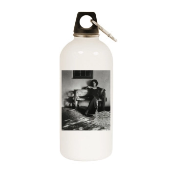 Jennifer Beals White Water Bottle With Carabiner