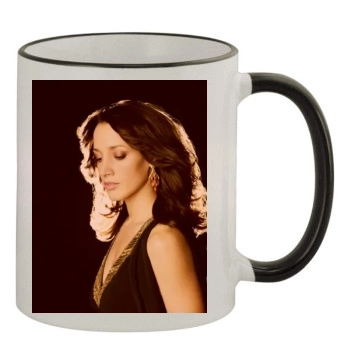 Jennifer Beals 11oz Colored Rim & Handle Mug