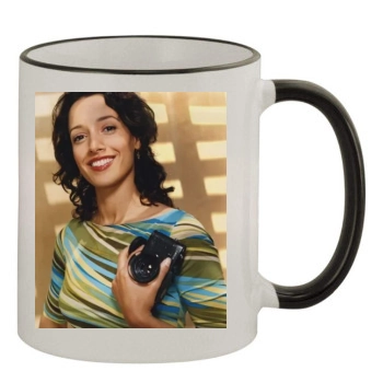 Jennifer Beals 11oz Colored Rim & Handle Mug