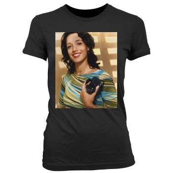 Jennifer Beals Women's Junior Cut Crewneck T-Shirt