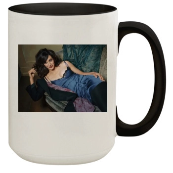 Jennifer Beals 15oz Colored Inner & Handle Mug