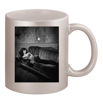 Jennifer Beals 11oz Metallic Silver Mug