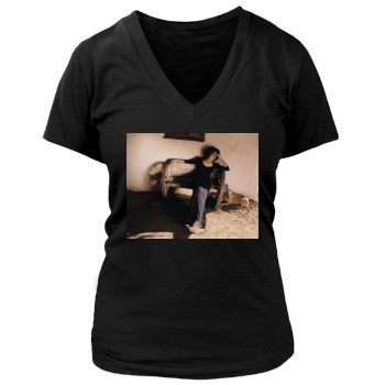 Jennifer Beals Women's Deep V-Neck TShirt