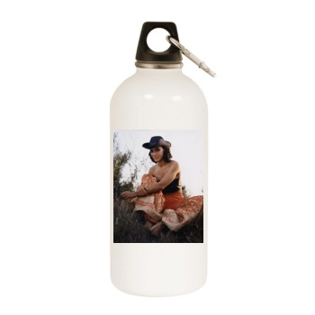 Jennifer Beals White Water Bottle With Carabiner