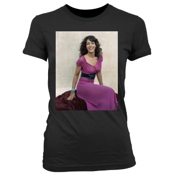 Jennifer Beals Women's Junior Cut Crewneck T-Shirt