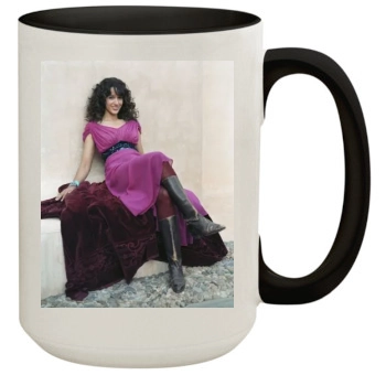 Jennifer Beals 15oz Colored Inner & Handle Mug