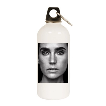 Jennifer Connelly White Water Bottle With Carabiner