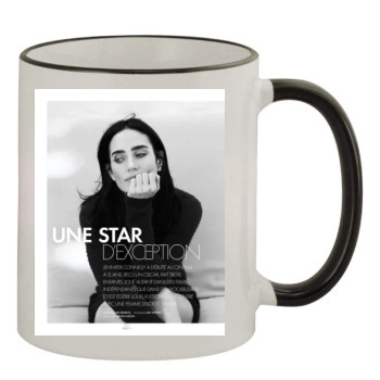 Jennifer Connelly 11oz Colored Rim & Handle Mug