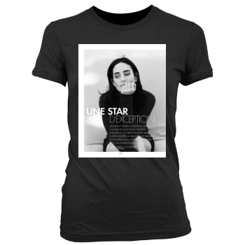 Jennifer Connelly Women's Junior Cut Crewneck T-Shirt