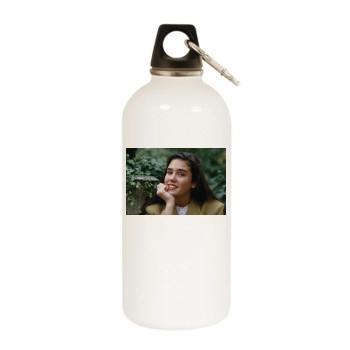 Jennifer Connelly White Water Bottle With Carabiner