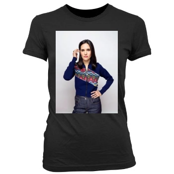 Jennifer Connelly Women's Junior Cut Crewneck T-Shirt