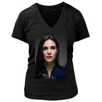 Jennifer Connelly Women's Deep V-Neck TShirt