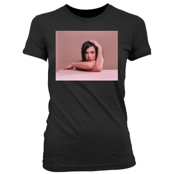 Jennifer Connelly Women's Junior Cut Crewneck T-Shirt