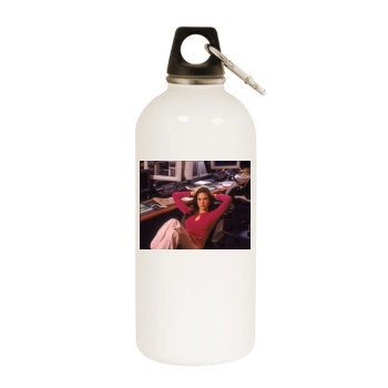 Jennifer Connelly White Water Bottle With Carabiner