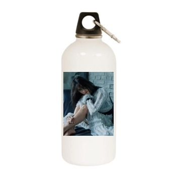 Jennifer Connelly White Water Bottle With Carabiner