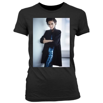 Jennifer Connelly Women's Junior Cut Crewneck T-Shirt