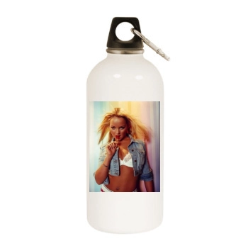 Jennifer Ellison White Water Bottle With Carabiner