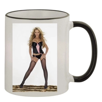 Jennifer Ellison 11oz Colored Rim & Handle Mug