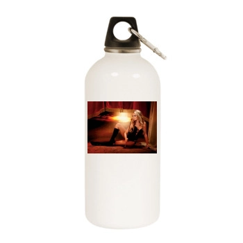 Jennifer Ellison White Water Bottle With Carabiner