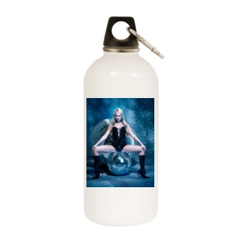 Jennifer Ellison White Water Bottle With Carabiner