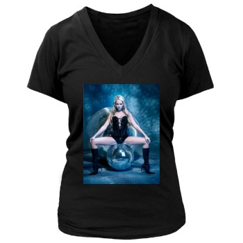 Jennifer Ellison Women's Deep V-Neck TShirt