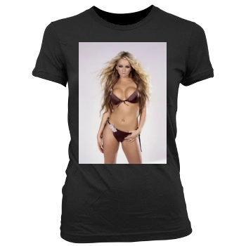 Jennifer Ellison Women's Junior Cut Crewneck T-Shirt