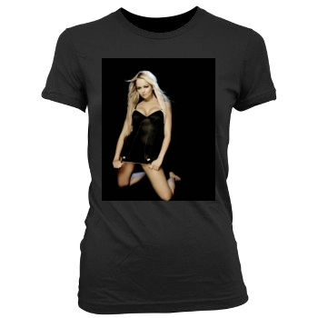 Jennifer Ellison Women's Junior Cut Crewneck T-Shirt