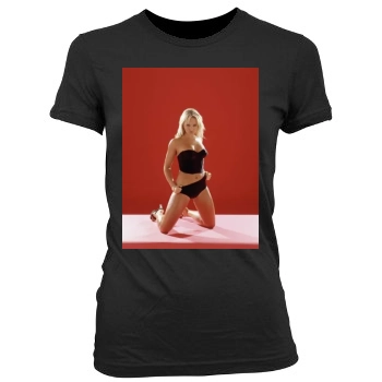 Jennifer Ellison Women's Junior Cut Crewneck T-Shirt