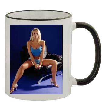 Jennifer Ellison 11oz Colored Rim & Handle Mug