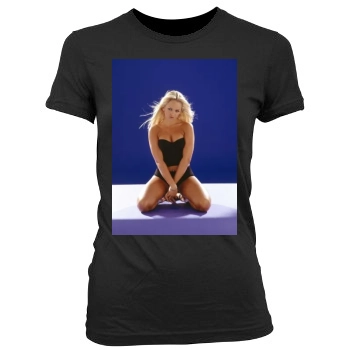 Jennifer Ellison Women's Junior Cut Crewneck T-Shirt