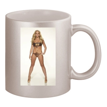 Jennifer Ellison 11oz Metallic Silver Mug