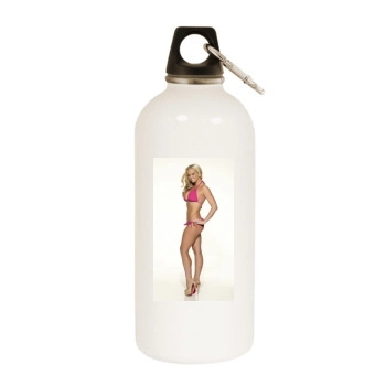 Jennifer Ellison White Water Bottle With Carabiner